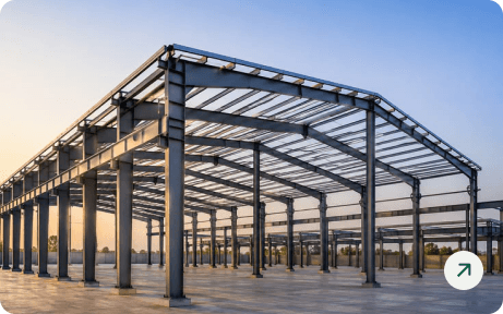 Pre-engineered galvanized steel building structure